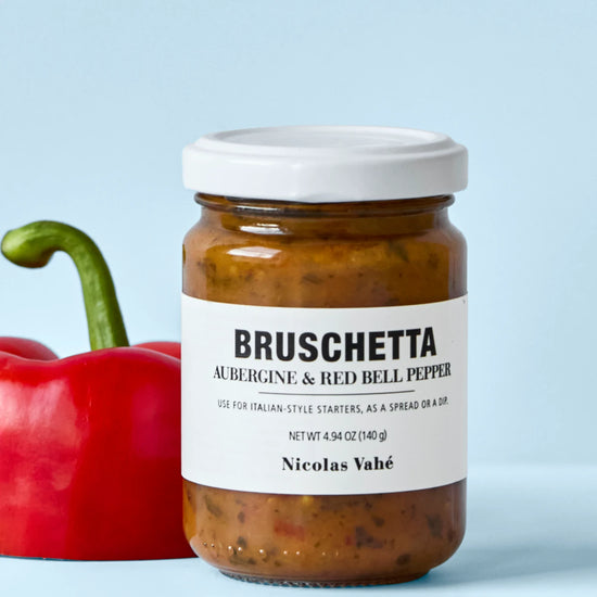 Bruschetta, Aubergine & red bell pepper, 140 g