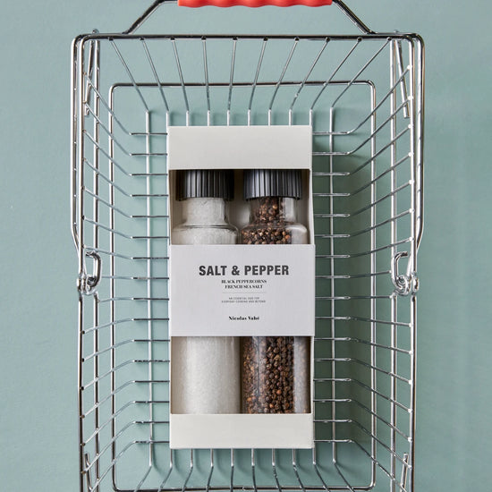 Gift box, French sea salt + pepper, black, 140|335 g|g