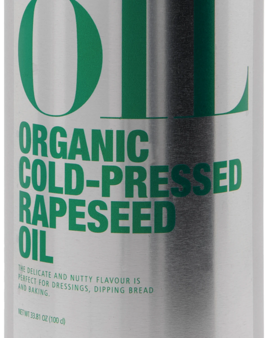 Organic virgin rapeseed oil, Coldpressed, 100 cl
