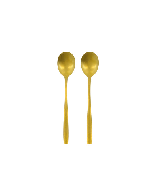 Spoons, NVDaily, Antique gold finish