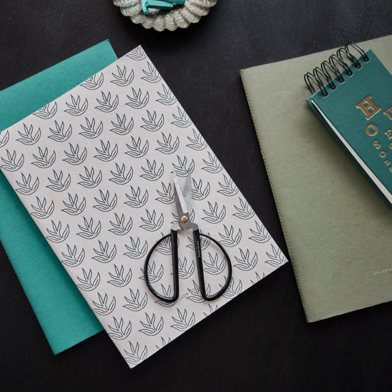 Notebook, HDDraw, White, Turquoise, Green