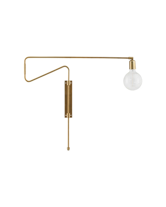 Wandleuchte, Swing, Messing