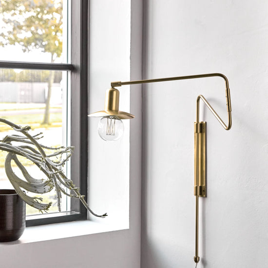 Væglampe, HDSwing, Messing