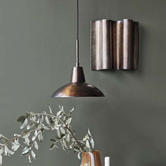 Lampe, HDDesk, Antik brun