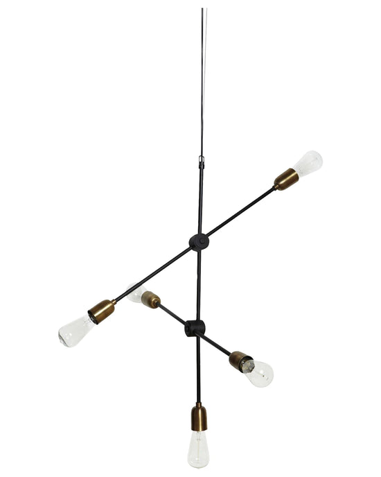 Lamp, HDMolecular, Black, Brass