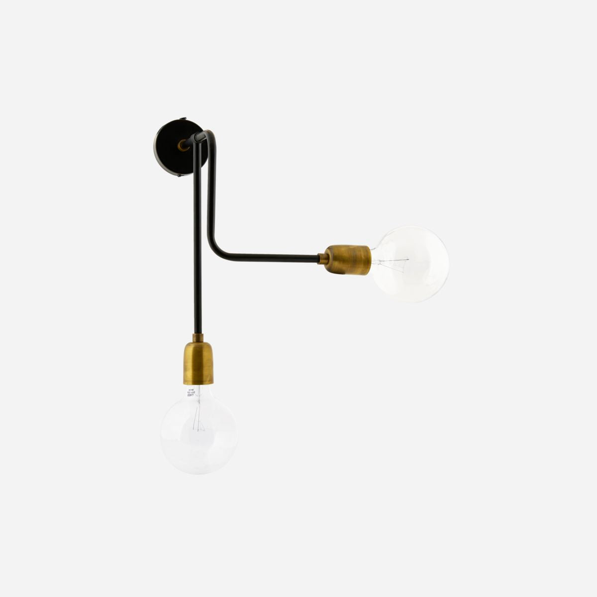 Wall lamp, HDMolecular, Black/Brass