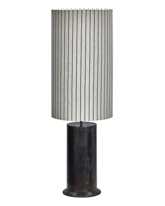 Floor lamp, HDRafi base with HDShade, Antique brown, Off-white, Black