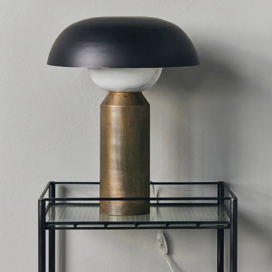 Bordlampe, HDBig fellow, Antik messingfinish