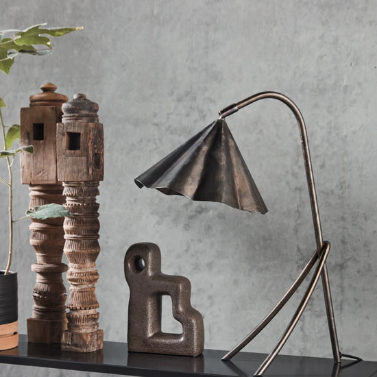 Bordlampe, HDFlola, Antik brun