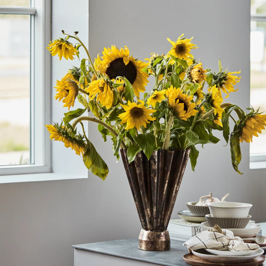 Vase, HDFlood, Antique brown