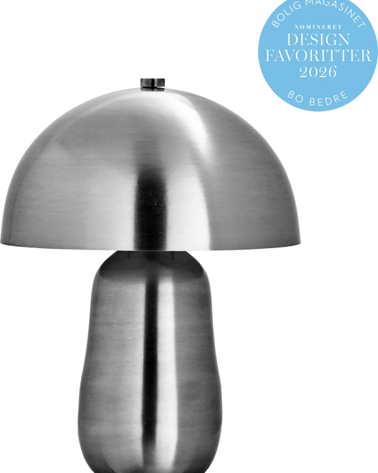 Bordlampe, HDRoomie, Børstet sølvfinish