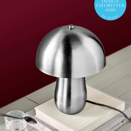 Tischleuchte, HDRoomie, Gebürstetes Silber-Finish