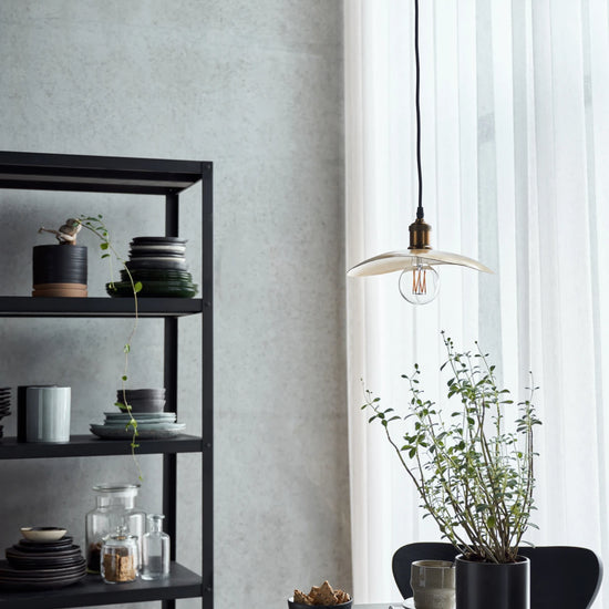 Lampeskærm, HDHatt, Antik messing