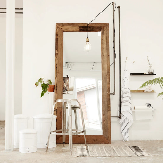 Spejl m. ramme, HDPure Nature, Natur