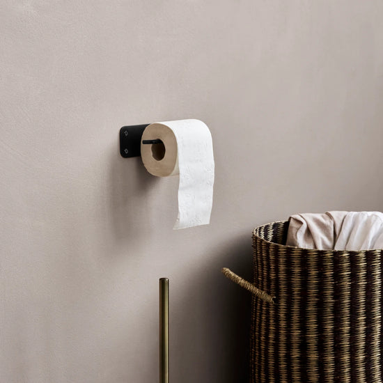 Toilettenpapierhalter, HDPati, Schwarz