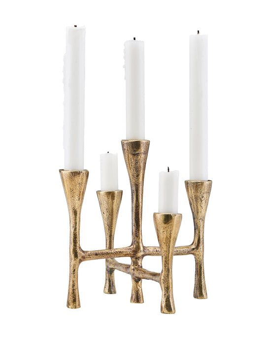 Kerzenständer, Tristy, Messing-finish