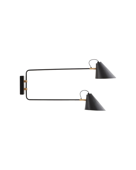 Wall lamp, HDClub Double, Black