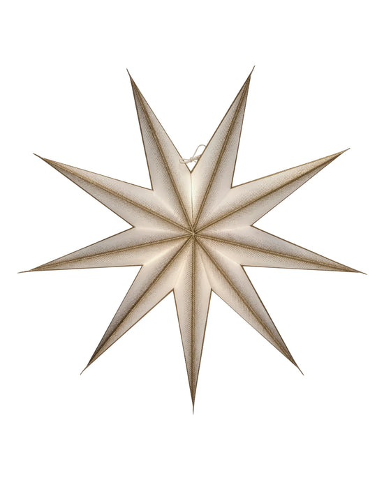 Stjerne, HD9 Point, Råhvid;Champagne