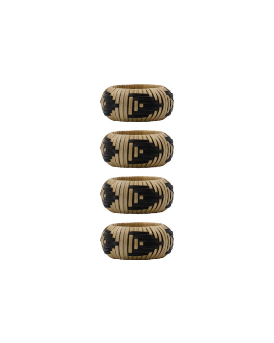 Napkin rings, HDBam, Nature, Black