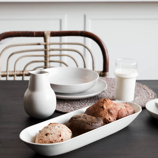 Serveringsfad, HDPion, Grå/Hvid