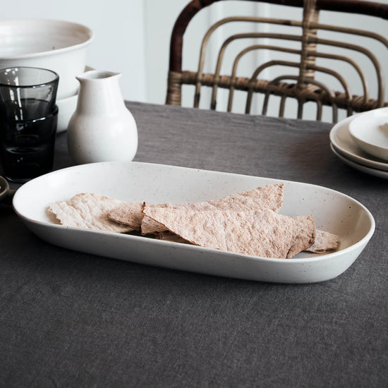 Serveringsfad, HDPion, Grå/Hvid