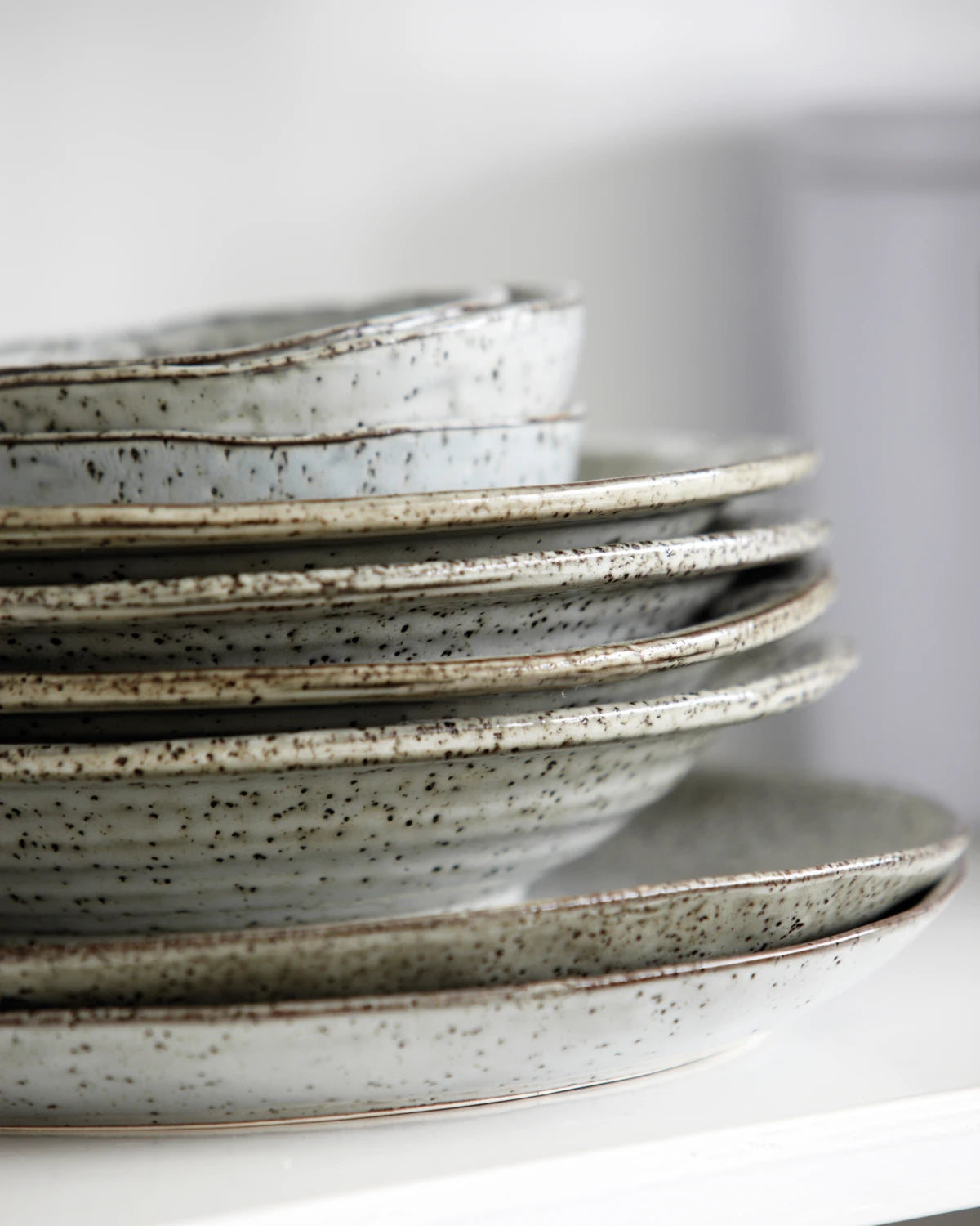 Kuchenteller, Rustic, Grau/Blau –