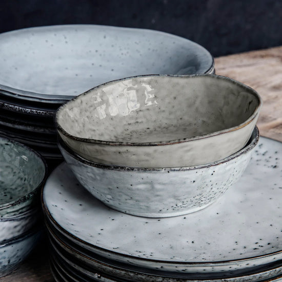 Bowl, HDRustic, Grey, Blue