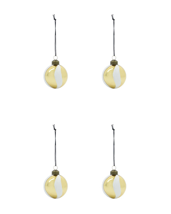 Christmas ornament, HDTwister, White, Gold