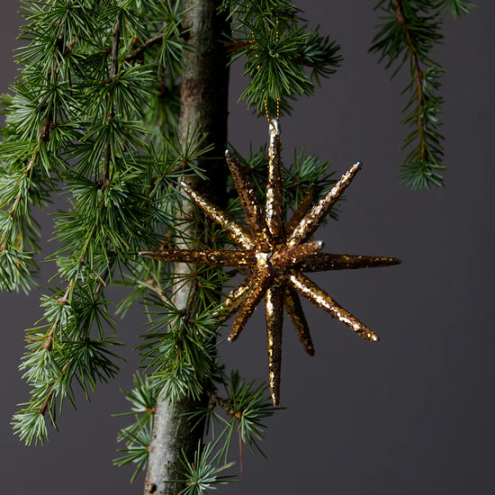 Julepynt, HDSpike, Brun m. glimmer