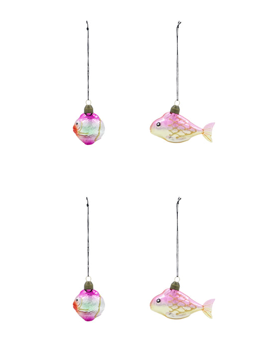Christmas ornament, HDPez, Golden, Pink