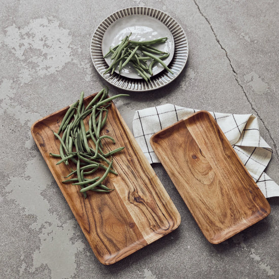 Tabletts, HDWood, Natur