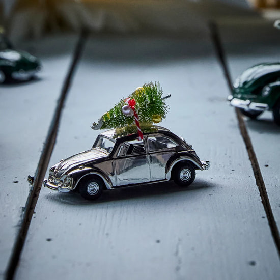 Dekoration, HDMini Xmas car, Sølv