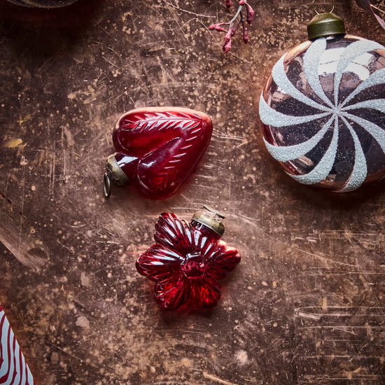Weihnachtsschmuck, HDHeart and Star, Rot