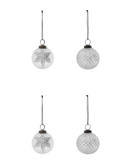 Christmas ornament, HDSnowi, Clear, Silver