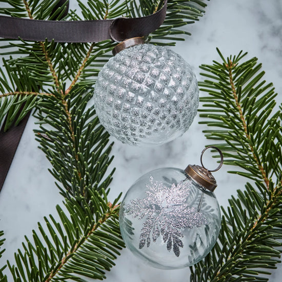 Weihnachtsschmuck, HDSnowi, Klar;Silber