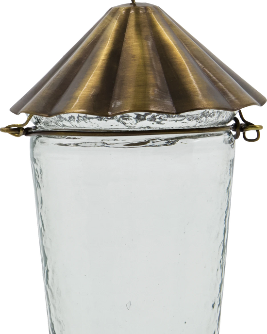 Tealight holder, HDHang, Clear, Brass