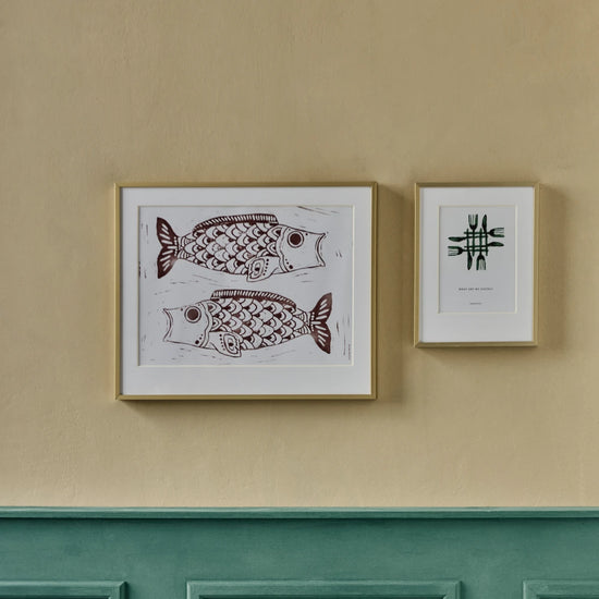 Wall art, HDFish, Burgundy