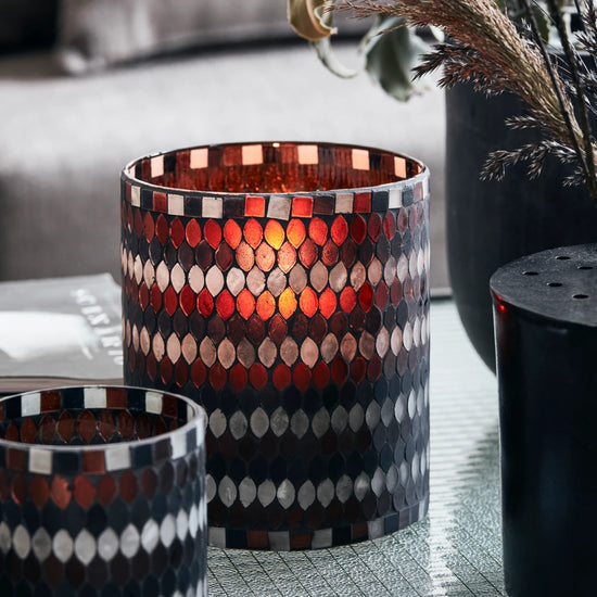 Tealight holder, HDMosa, Brown