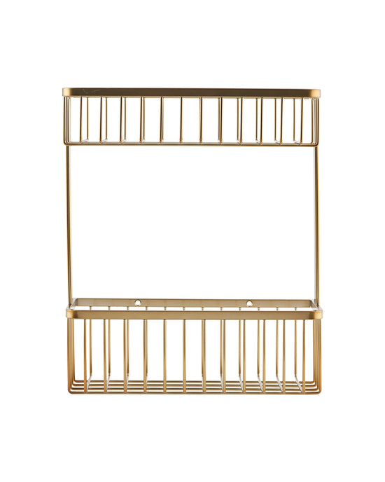 Basket, HDBath, Double, Brushed brass