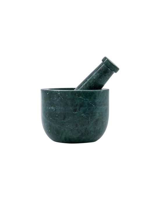 Mortar w. pestle, HDArb, Dark green
