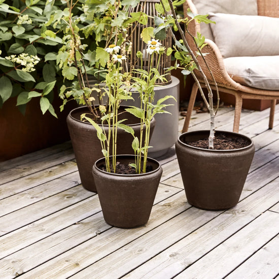 Planter, HDFunnel, Antique brown
