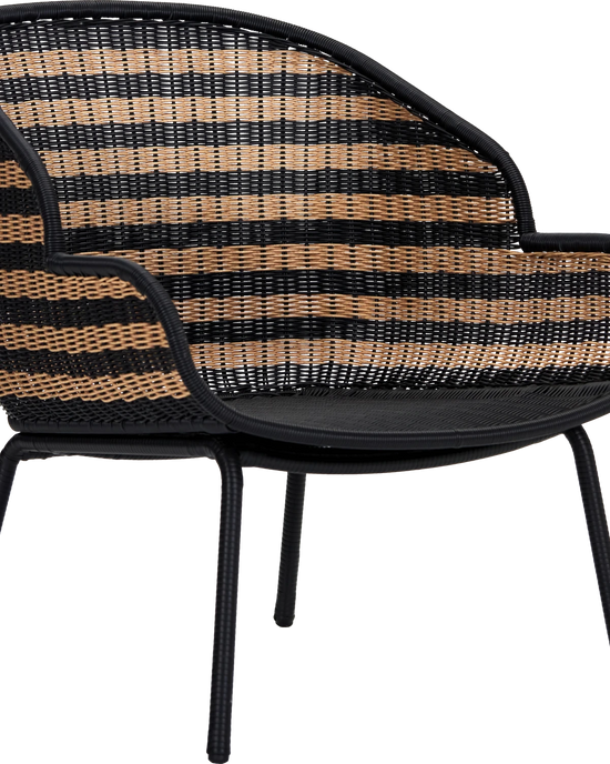 Lounge chair, HDHapur, Nature, Black