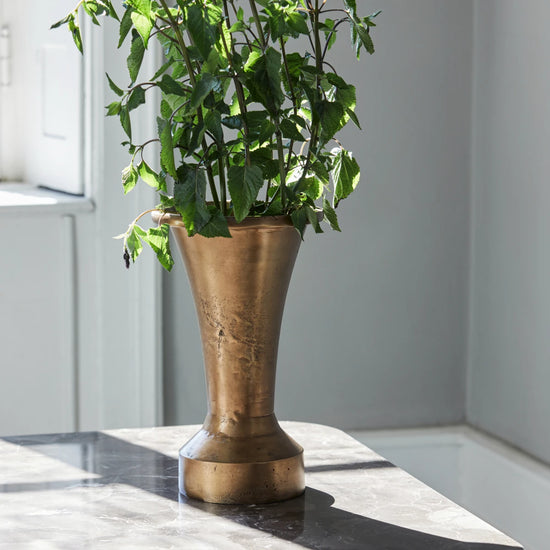 Vase, HDFlorist, Antique brass