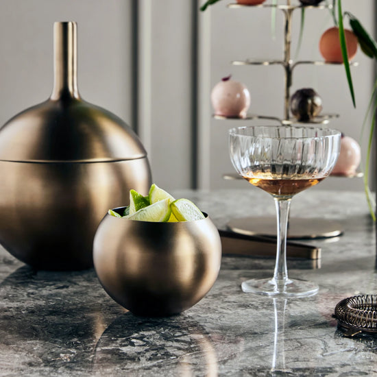 Bowl, HDBaar, Antique brass finish