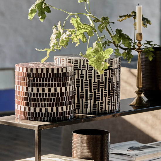 Opbevaringsbokse, HDLango, Brun;Natur