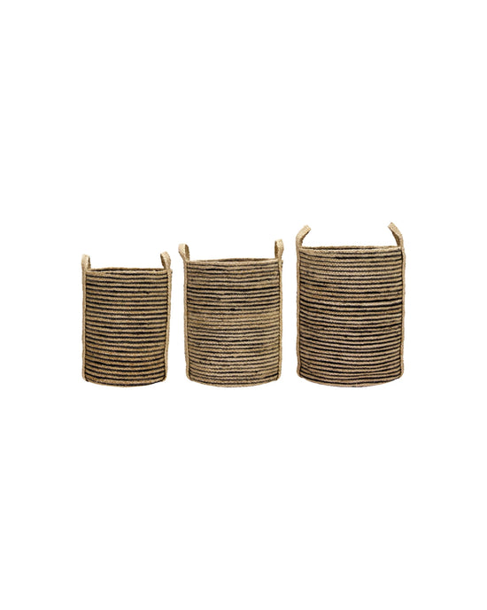 Storage baskets, HDDungi, Black, Natural