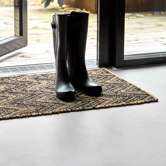 Door mat, HDMonta, Nature, Black