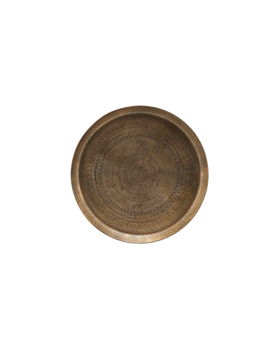 Tray, HDJhansi, Antique brass finish