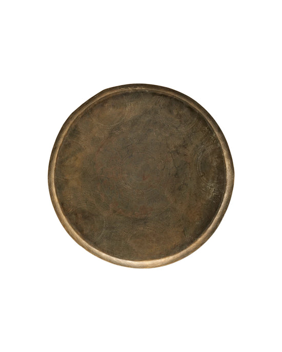 Tray, HDJhansi, Antique brass finish