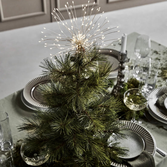 Top star w. LED, HDGlow, Sølv finish